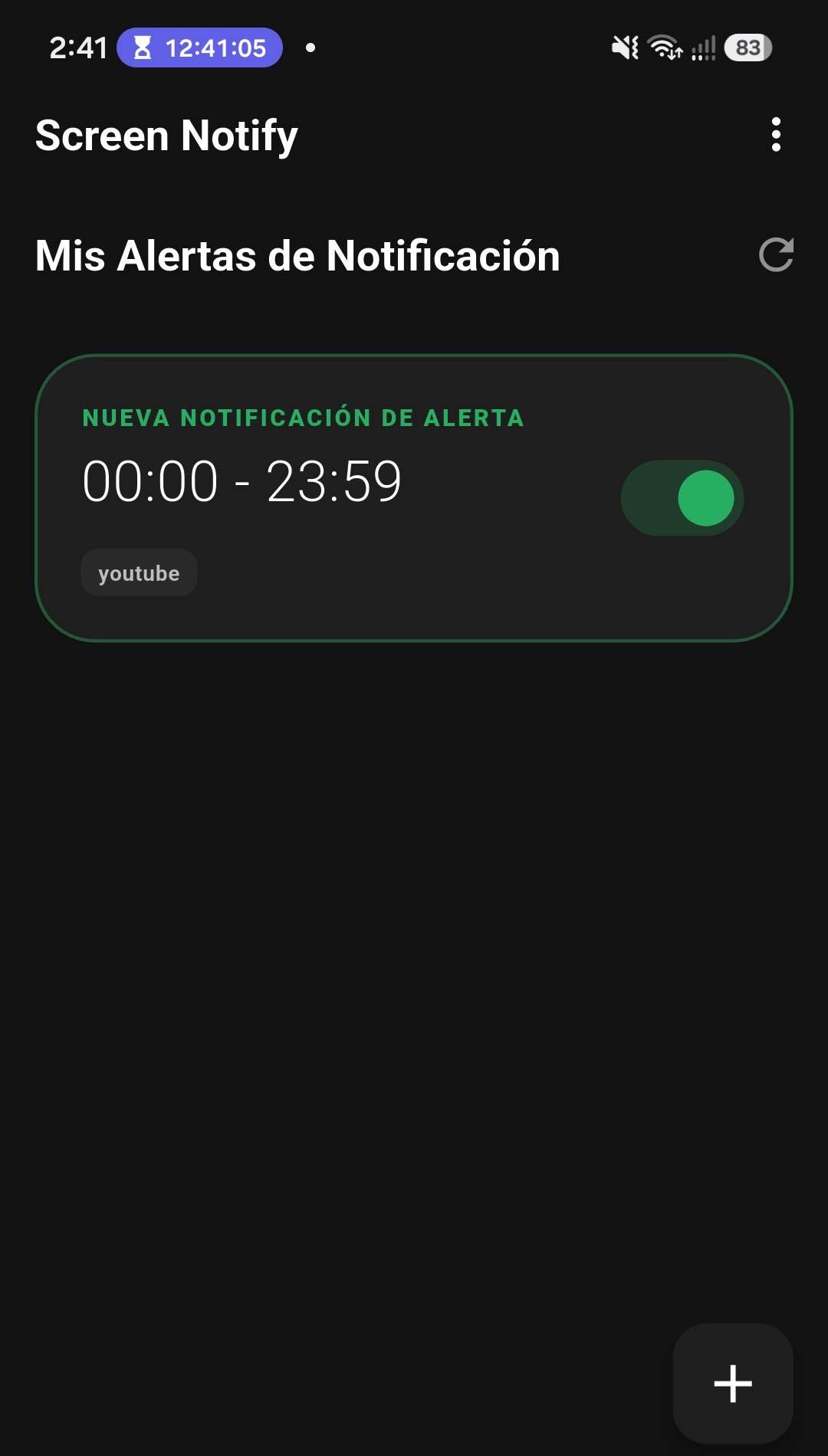 Screen Notify — captura 2